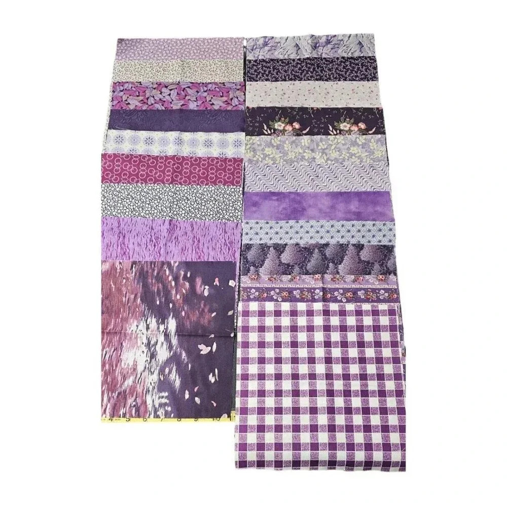1985 Color Schemes for Quilts and 20 Pieces 10" x 10" Vtg Quilting Fabric